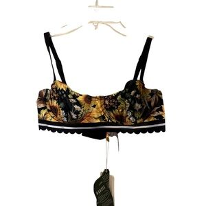 Agua Bendita Lauren Sunshower Bikini Top sz S